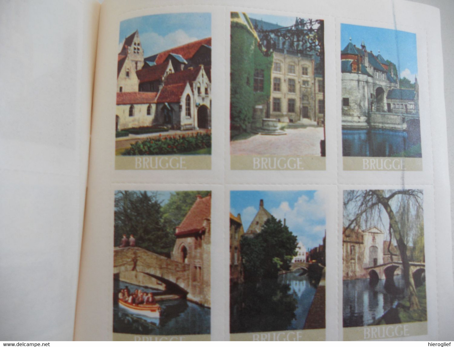 BRUGGE ZEEBRUGGE 24 Sluitzegels Timbres Vignettes Picture Stamps Vershlussmarken Kerk Halletoren Molen Markt Burg Kant - Anciens