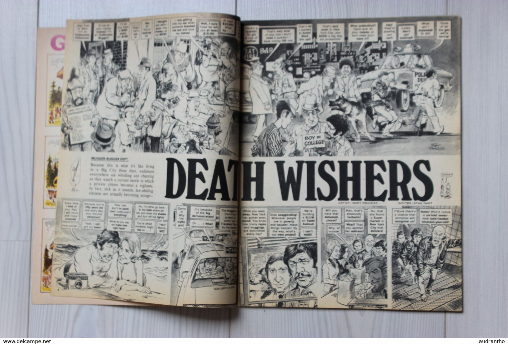 Ancien Magazine Bd MAD N°174 Avril 1975 Charles Bronson BANG DEATH WISH En Anglais - Altri Editori