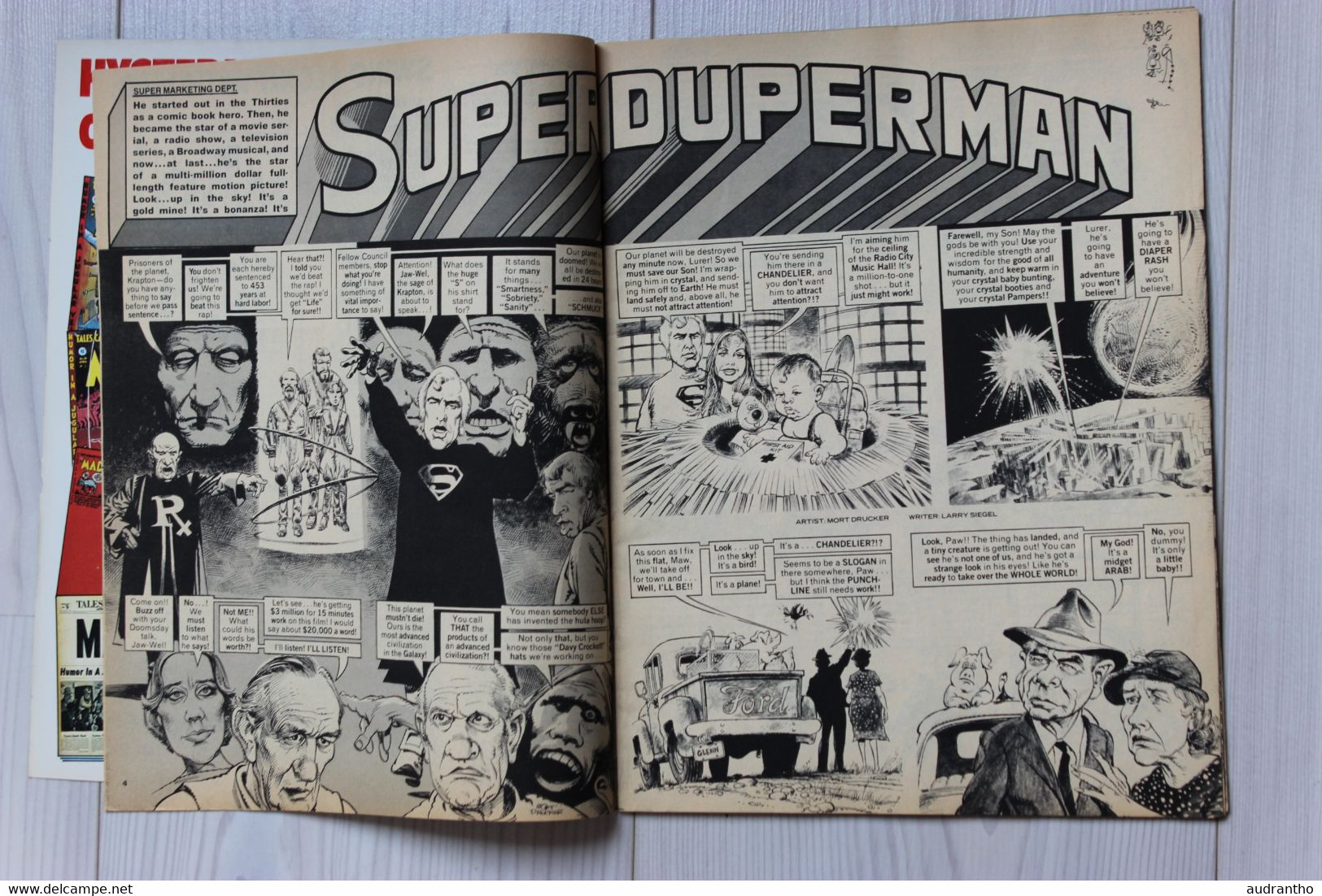 Ancien Magazine Bd MAD N°208 Juillet 1979 Superman The Men's Razor Race  En Anglais - Other Publishers