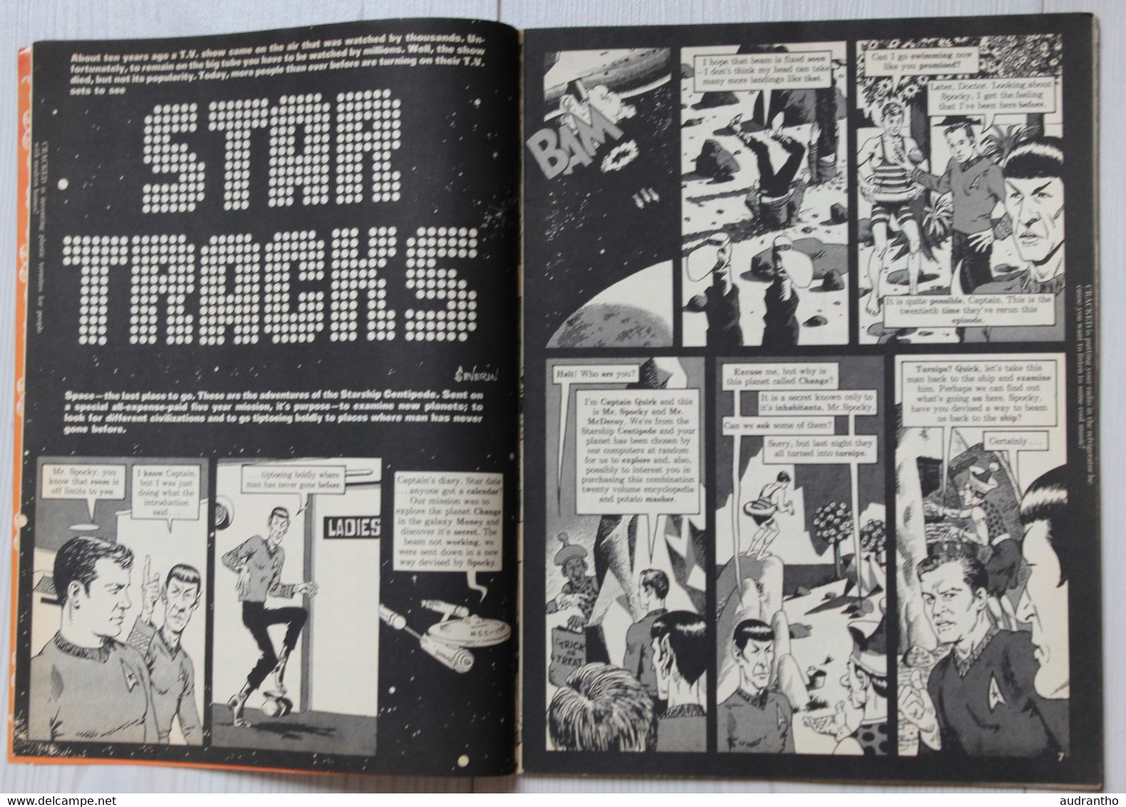 Ancien Magazine Bd CRACKED N°127 Septembre 1975 Star Trek En Anglais - Andere Verleger