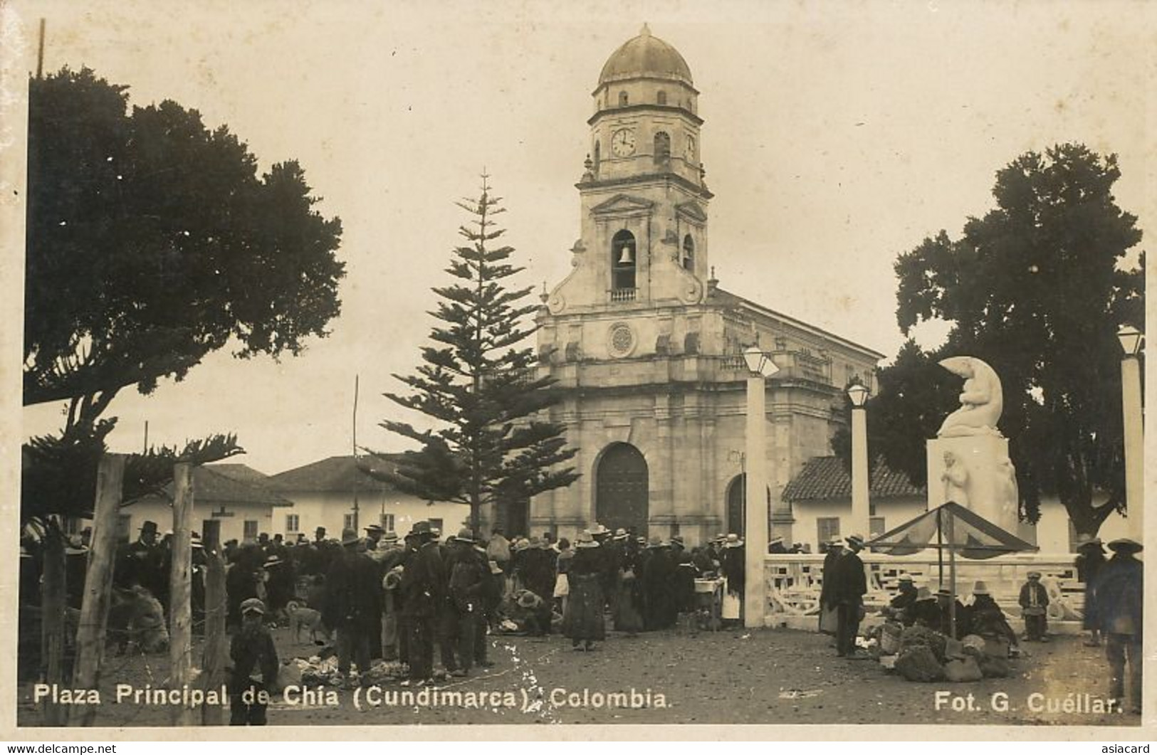 Real Photo Plaza Principal De Chia Cundimarca - Colombia