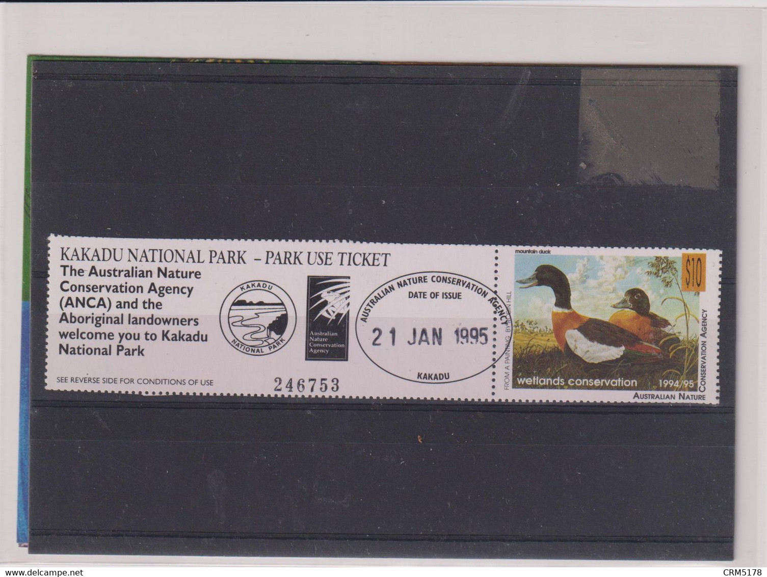 AUSTRALIE-ANIMAUX-SERIE TP N° 527/530  XX-MNH  + VIGNETTE D'entree Au Kakadu Park 10S TTB  1974 - Verzamelingen & Reeksen