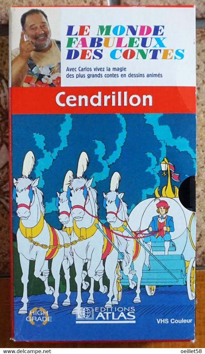 1 Cassette Vidéo VHS - Le Monde Fabuleux Des Contes - Cendrillon - Animatie