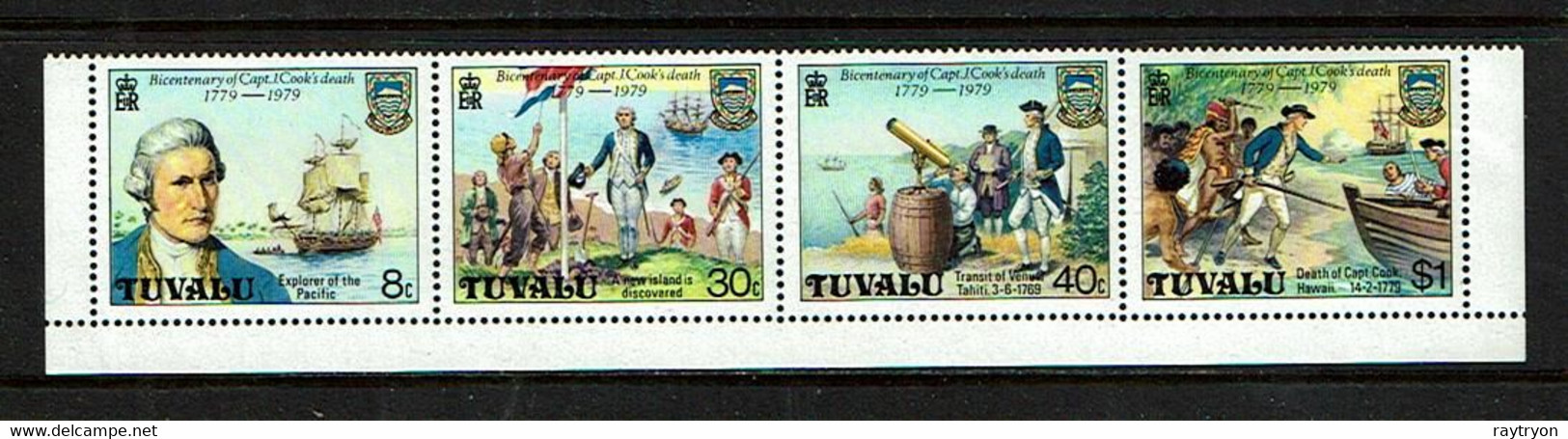 Tuvalu 1979 Sc # 117a  MNH **  Anniversary Of Captian Cook's Death - Schiffe