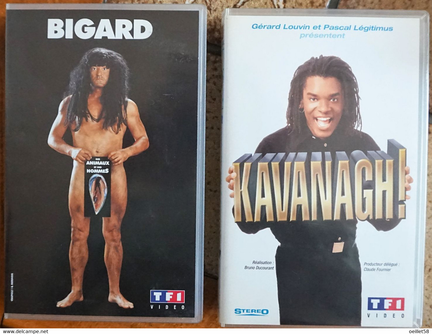 Lot De 2 Cassettes Vidéos VHS - JM Bigard + Kavanagh - Concert Et Musique