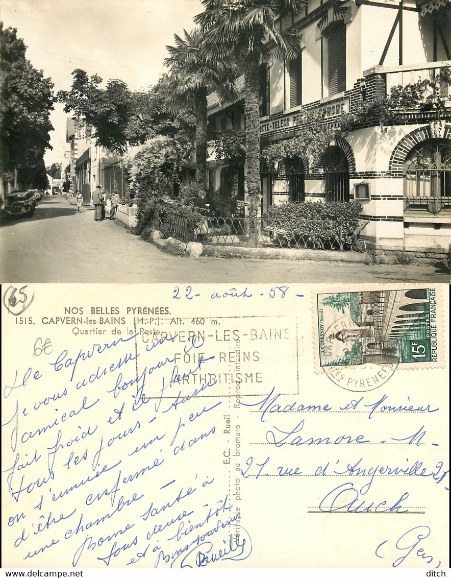 D - [509880]B/TB//-France  - (65) Hautes Pyrénées, Capvern-les-Bains, Quartier De La Poste, Poste & Facteurs - Autres & Non Classés