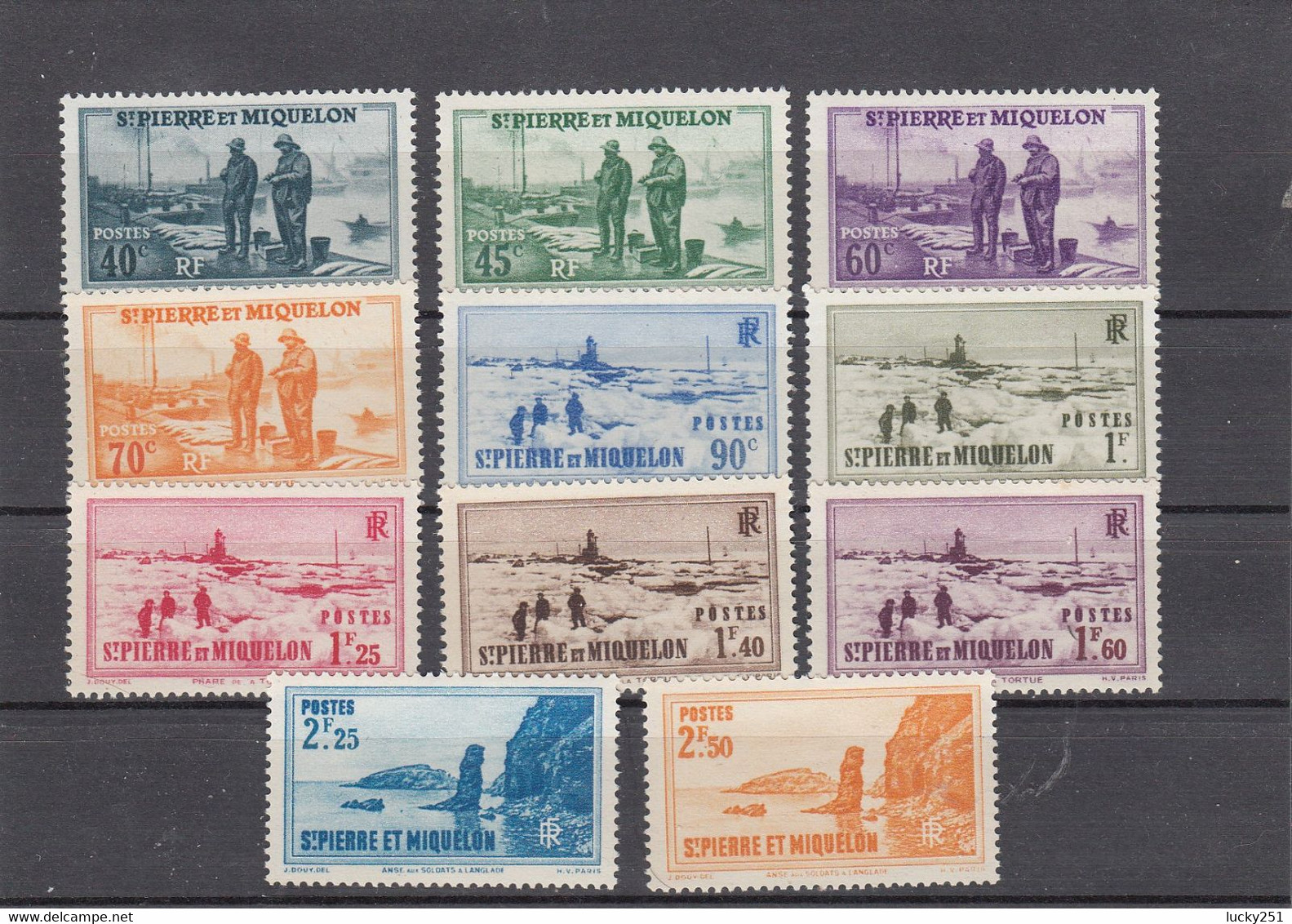 St Pierre & Miquelon - 1939/40 - YT 196/206** -  Neuf** - Timbres De 1938 - Neufs