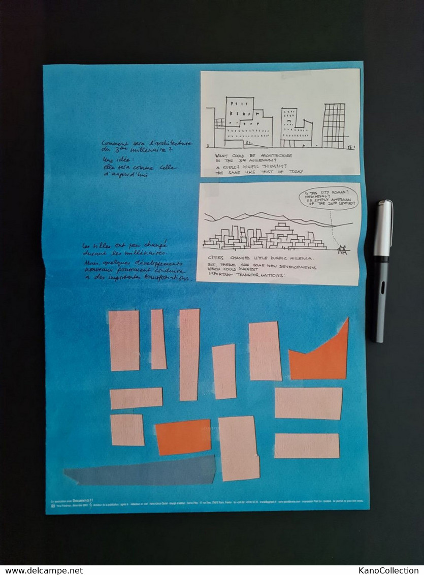 Documenta 11: Documenta-Zeitung, „Yona Friedman“, 2002, Faltknicke - Kunst