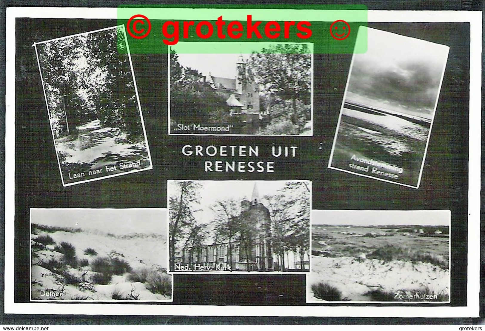 RENESSE Groeten Uit 6-luik Met Slot Moermond 1950 - Renesse