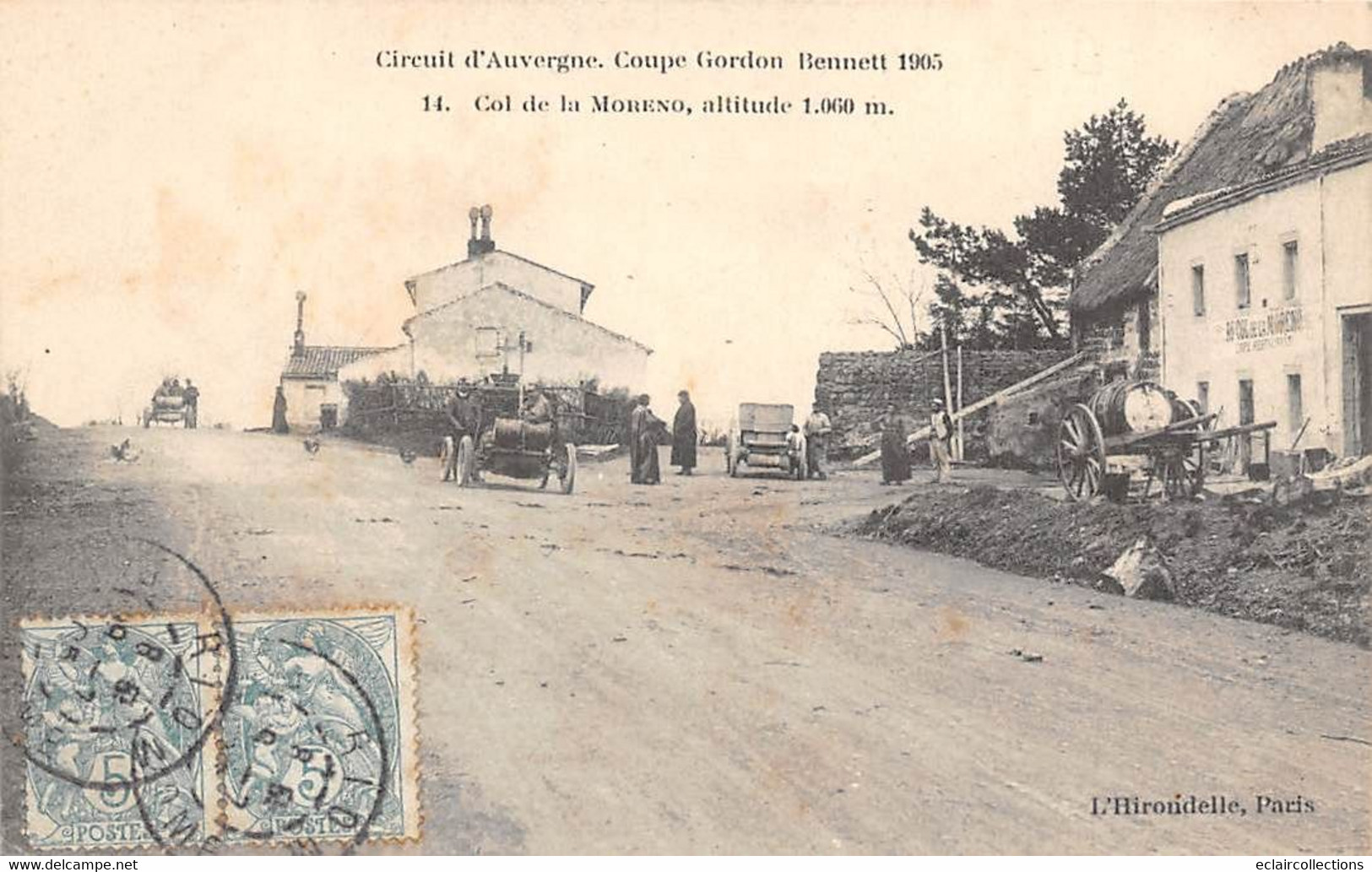 Coupe Gordon-Bennett  1905      63     Circuit D'Auvergne  Col De Moreno Hirondelle 14  (voir Scan) - Andere & Zonder Classificatie