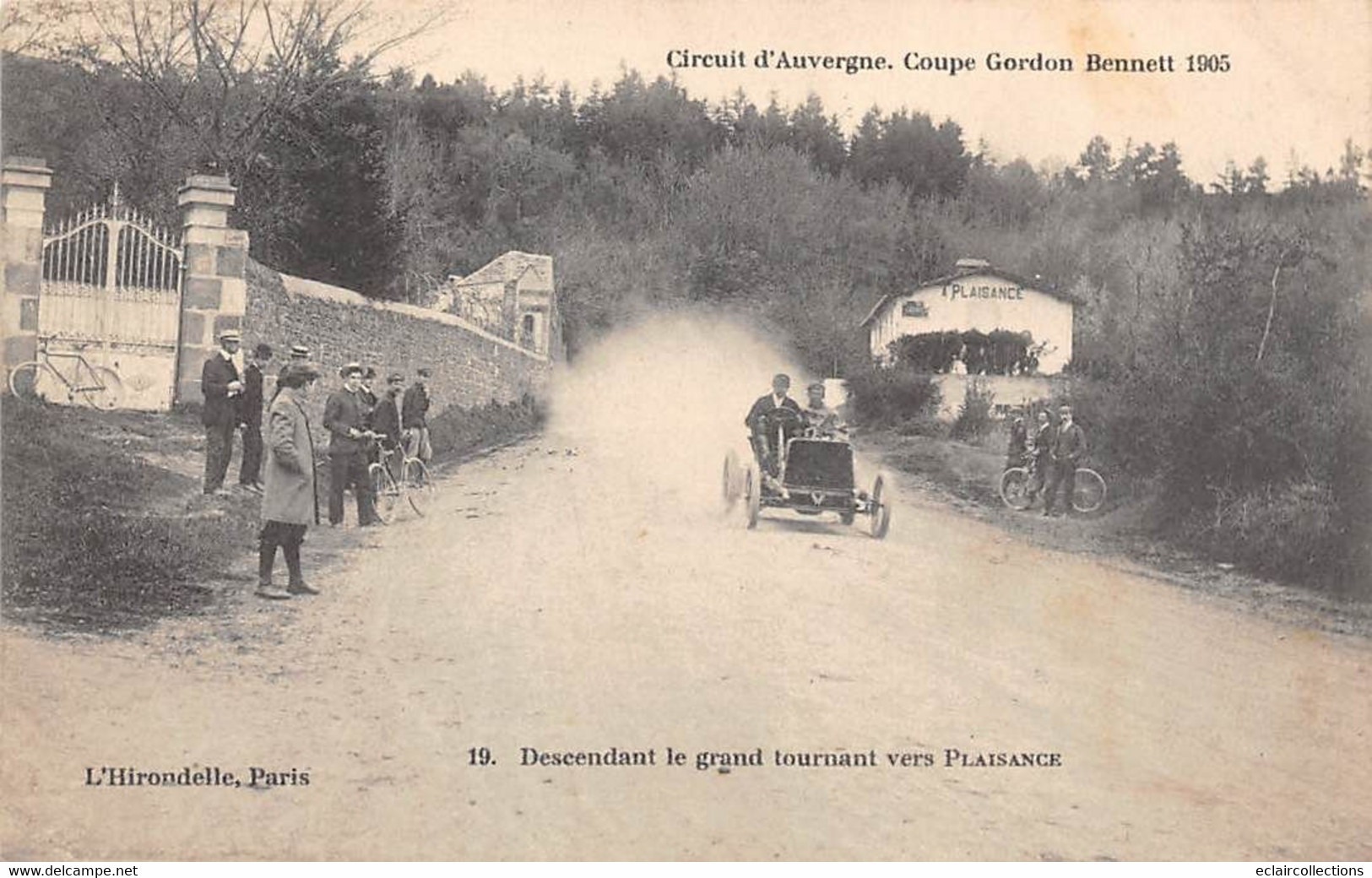 Coupe Gordon-Bennett  1905      63     Circuit D'Auvergne   Grand Tournant Vers Plaisance   Hirondelle 19  (voir Scan) - Andere & Zonder Classificatie