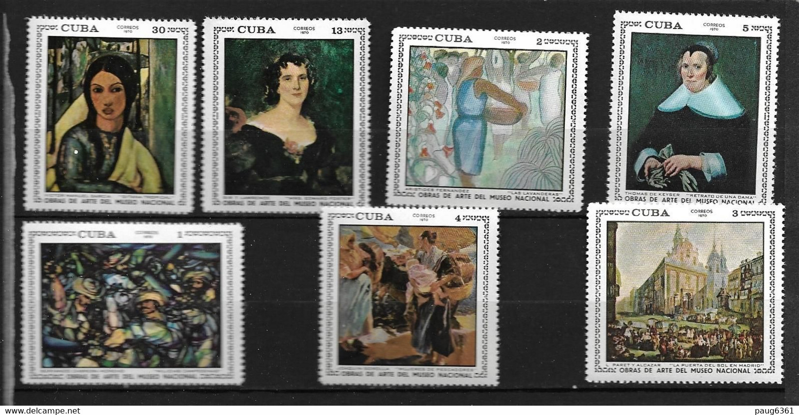 CUBA 1970 PEINTURES  YVERT N°1418/24  NEUF MNH** - Altri & Non Classificati