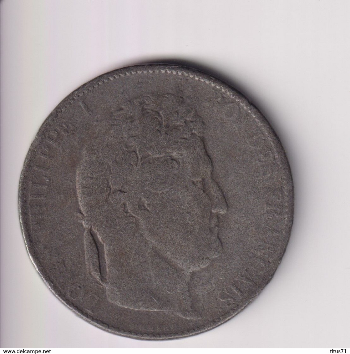 Fausse 5 Francs Louis Philippe 1844 ? - Exonumia - Errores Y Curiosidades