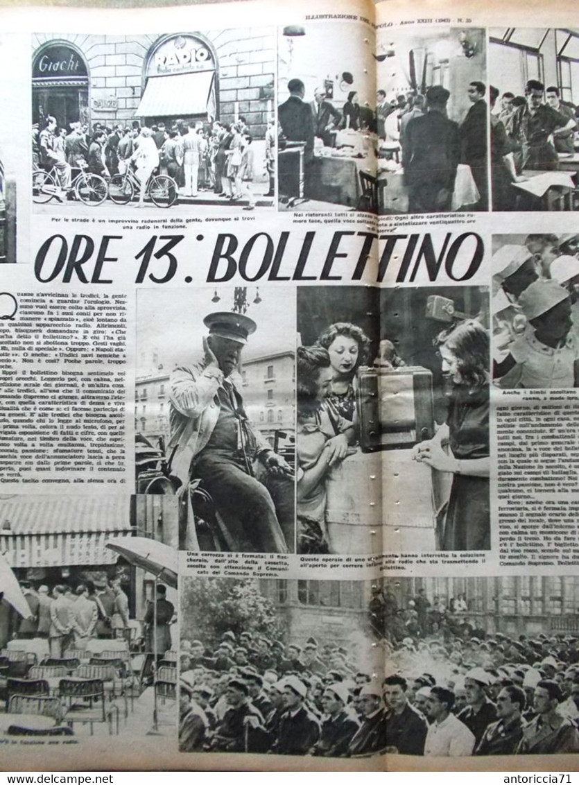 Illustrazione Del Popolo 29 Agosto 1943 WW2 Prestigiatori Televisione Carattere - Guerra 1939-45