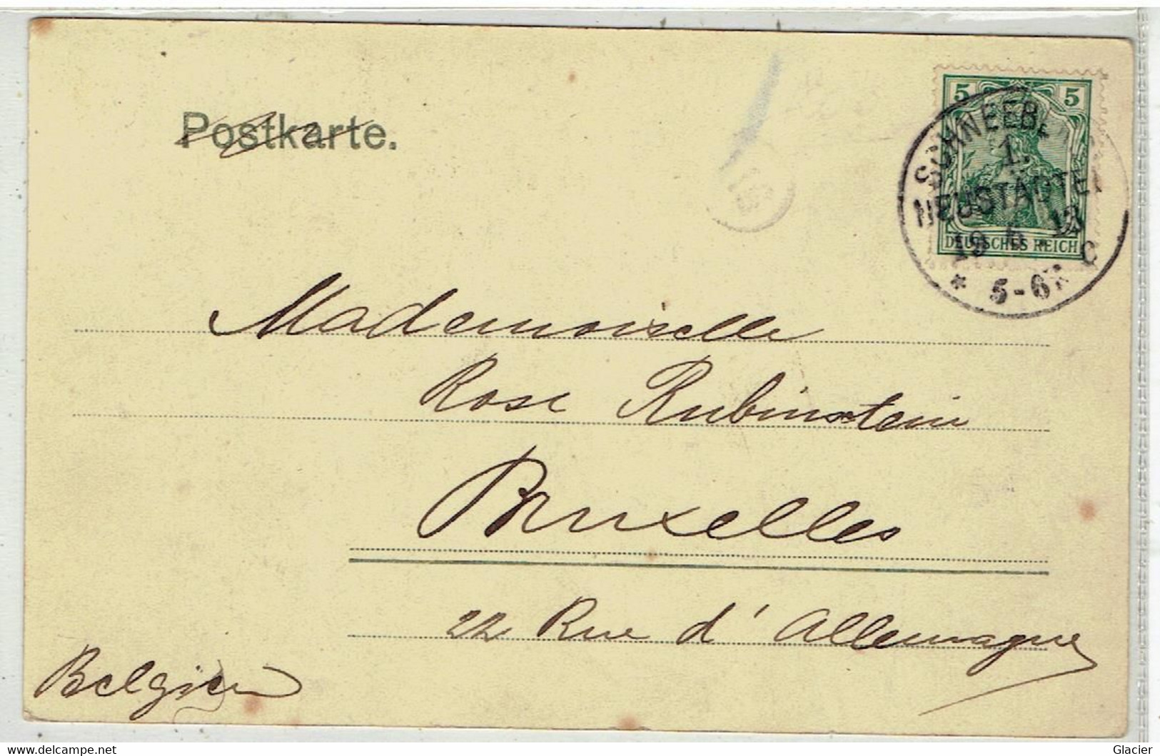 Gruss Aus SCHNEEBERG - Sachsen - Erzgebirgskreis - Stempel Neustadteil 1913 - Schneeberg