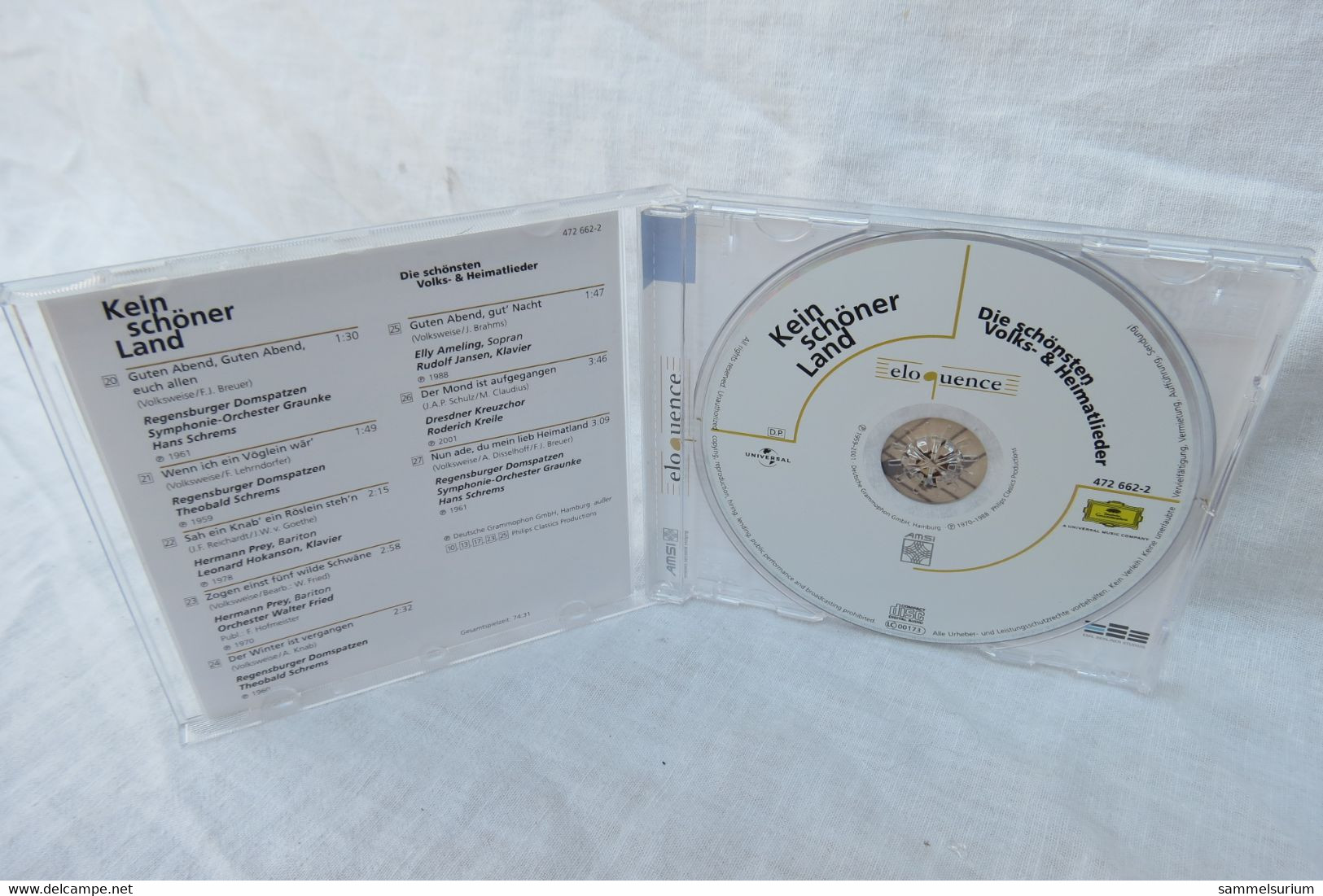 CD "Kein Schöner Land" Die Schönsten Volks- & Heimatlieder - Autres - Musique Allemande