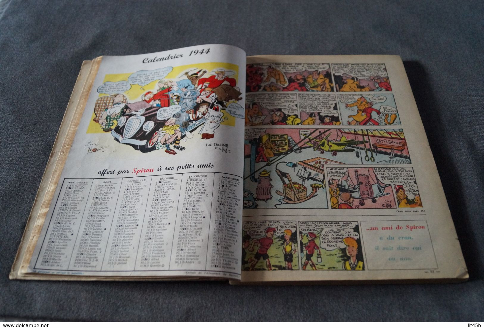 Spirou Almanach 1944 ,complet,pour Collection,voir Photo Pour L'état,collection - Franquin