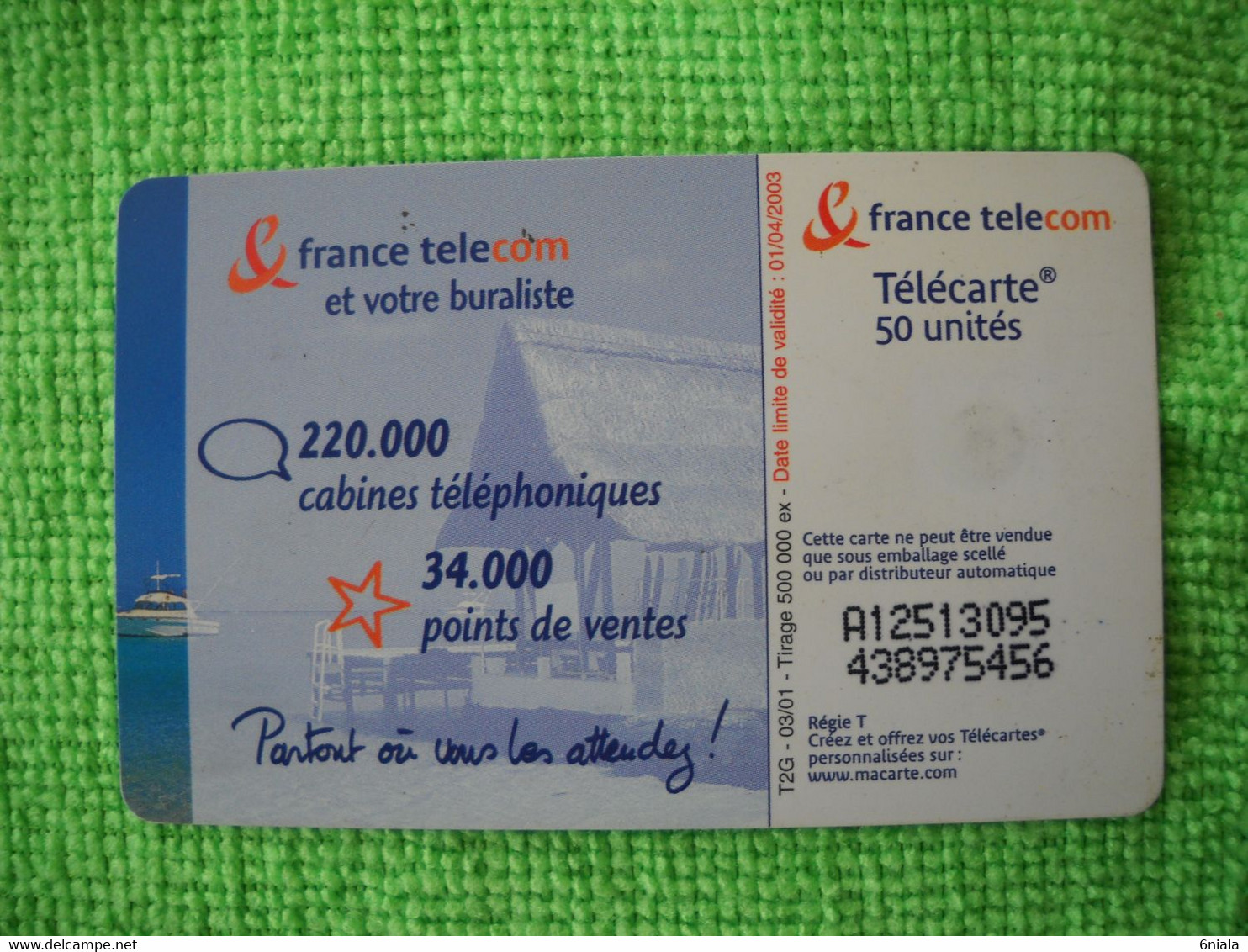 7204 Télécarte Collection France Télécom Et Votre Buraliste   Bateaux   Bateau 50 U  ( Recto Verso)  Carte Téléphonique - Operadores De Telecom