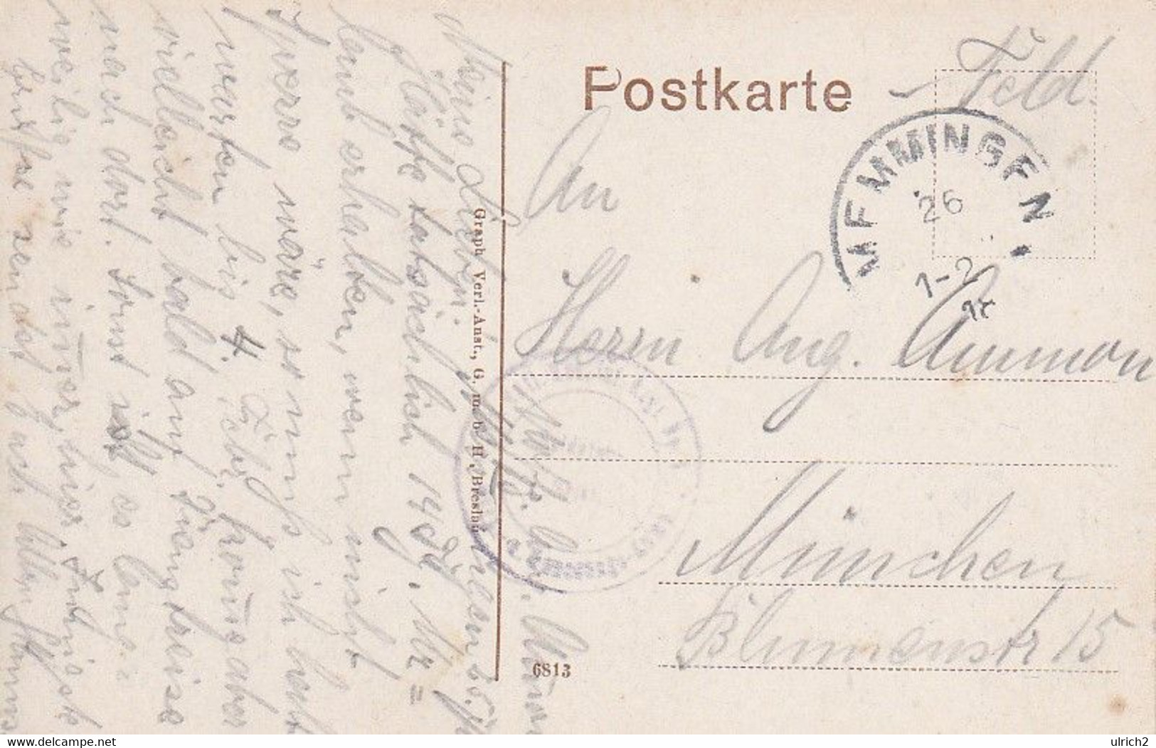 AK Memmingen - Marktplatz Mit Rathaus - Feldpost 1918 (56821) - Memmingen