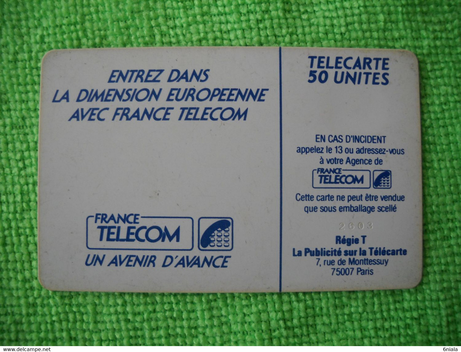 7217 Télécarte Collection FRANCE TELECOM  50 U Tour Eiffel Paris Moulin étoiles Europe( Recto Verso)  Carte Téléphonique - Telecom