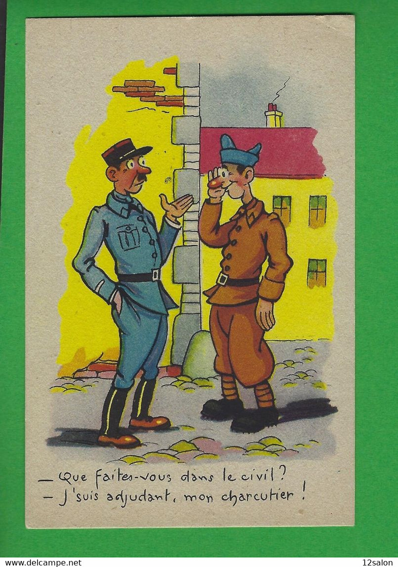 CARTES POSTALES HUMOUR MILITAIRE BIDASSE - Humour