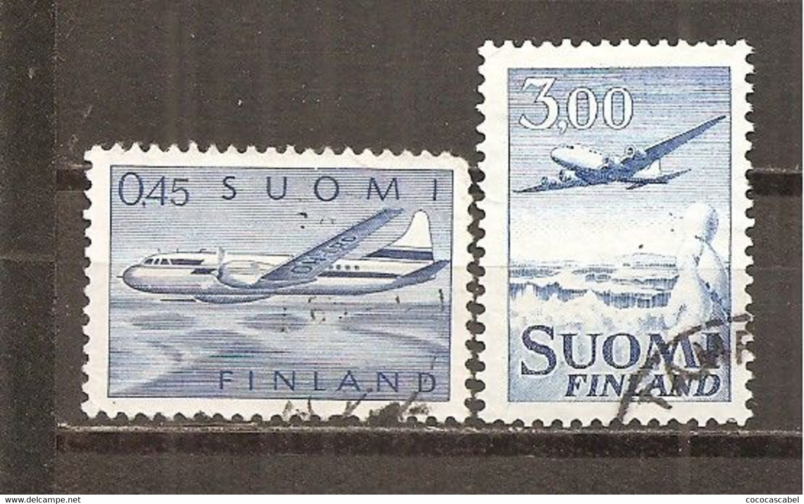 Finlandia-Finland Nº Yvert  Aéreo 8-9 (usado) (o) - Used Stamps