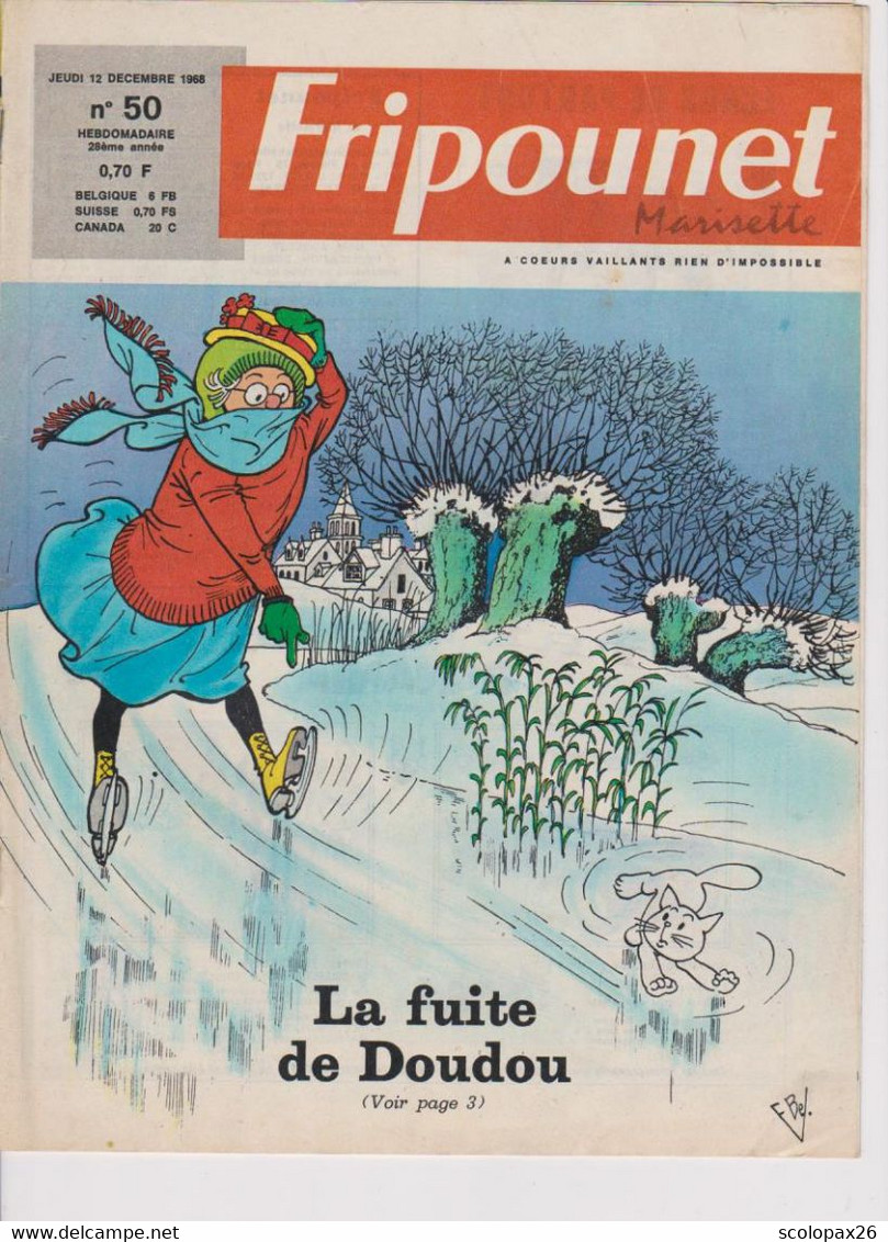 Fripounet Marisette N° 50 Du 12 Décembre 1968  Saint Pierre Des Corps - Fripounet