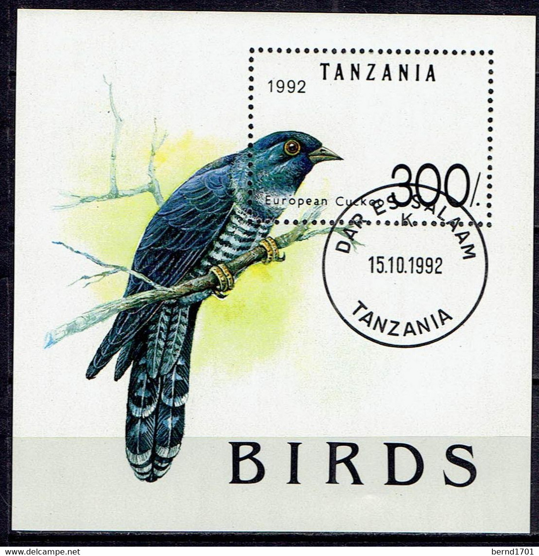 Tansania - Mi-Nr Block 190 Gestempelt / Used (i1148) - Cuckoos & Turacos