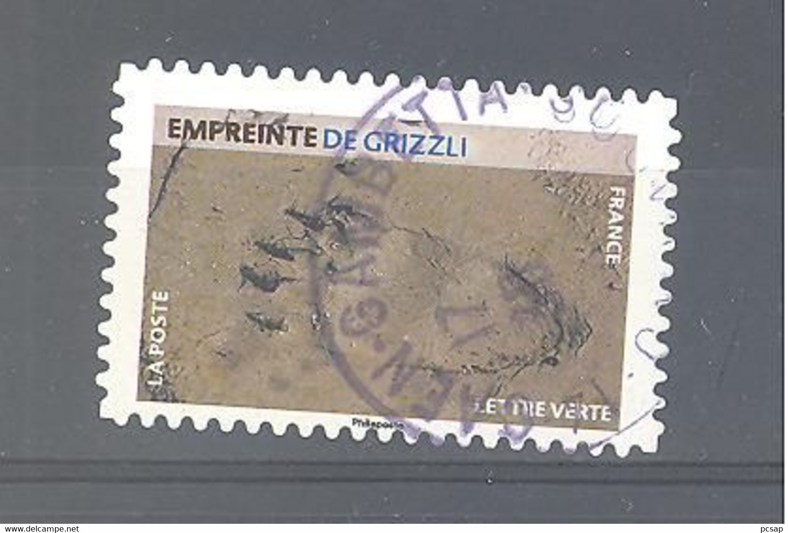 France Autoadhésif Oblitéré N°1960 (Empreintes De Grizzli) (cachet Rond) - Gebraucht