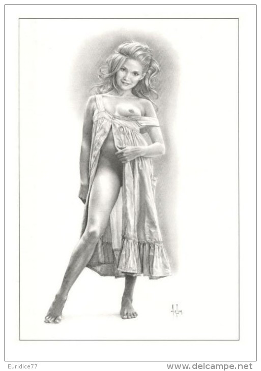 Aslan - Carte Postale érotique - Sexy Nude Nº 5 Delphine, Limited Edition - Size: 15x10 Cm. Aprox. - Aslan