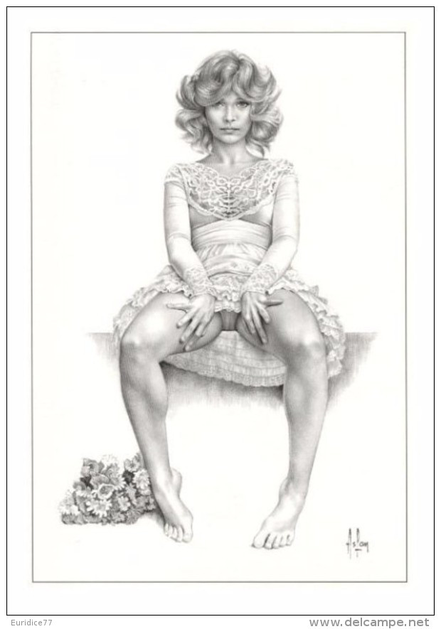 Aslan - Carte Postale érotique - Sexy Nude Nº 8 Berthe, Limited Edition - Size: 15x10 Cm. Aprox. - Aslan