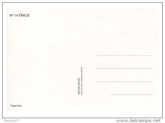 Aslan - Carte Postale érotique - Sexy Nude Nº 14 Emilie, Limited Edition - Size: 15x10 Cm. Aprox. - Aslan