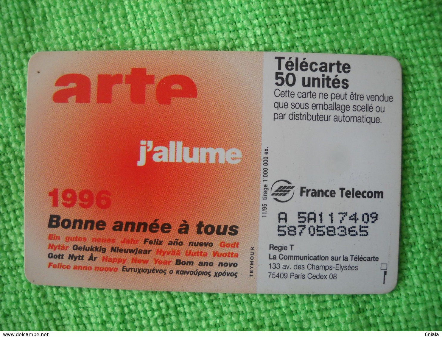 7233 Télécarte Collection REGARDEZ MOI J Allume  ARTE  50 U  ( Recto Verso)  Carte Téléphonique - 1995