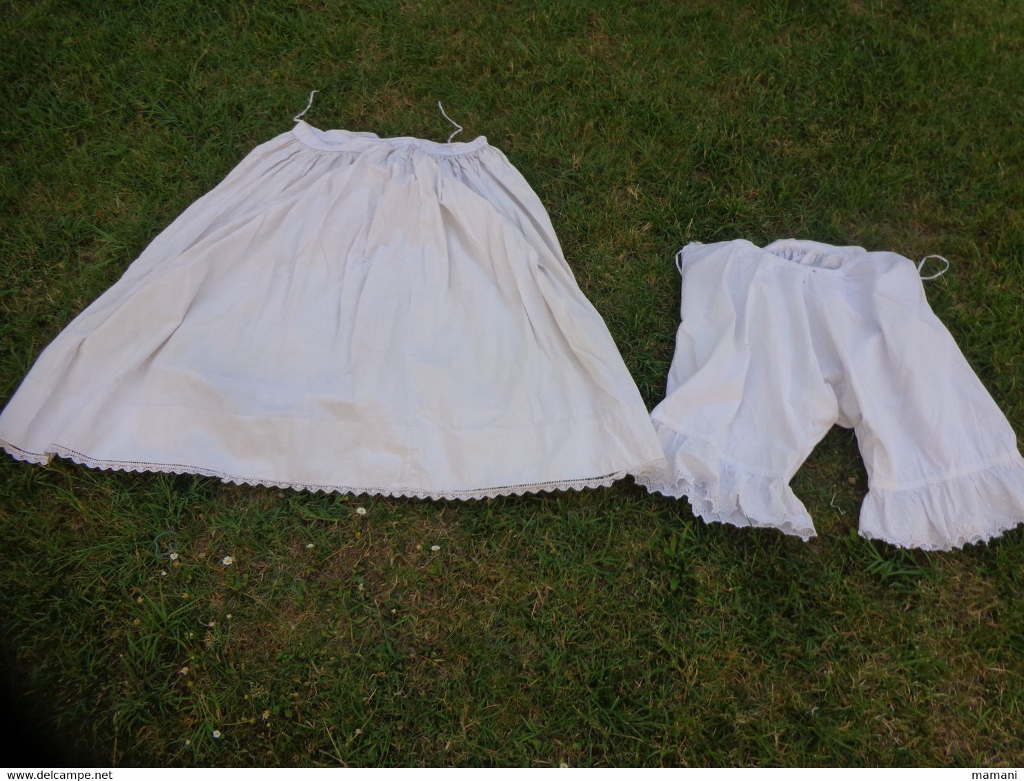 Lot Grand Jupon + Culotte (grand Mere) Ancien - 1900-1940