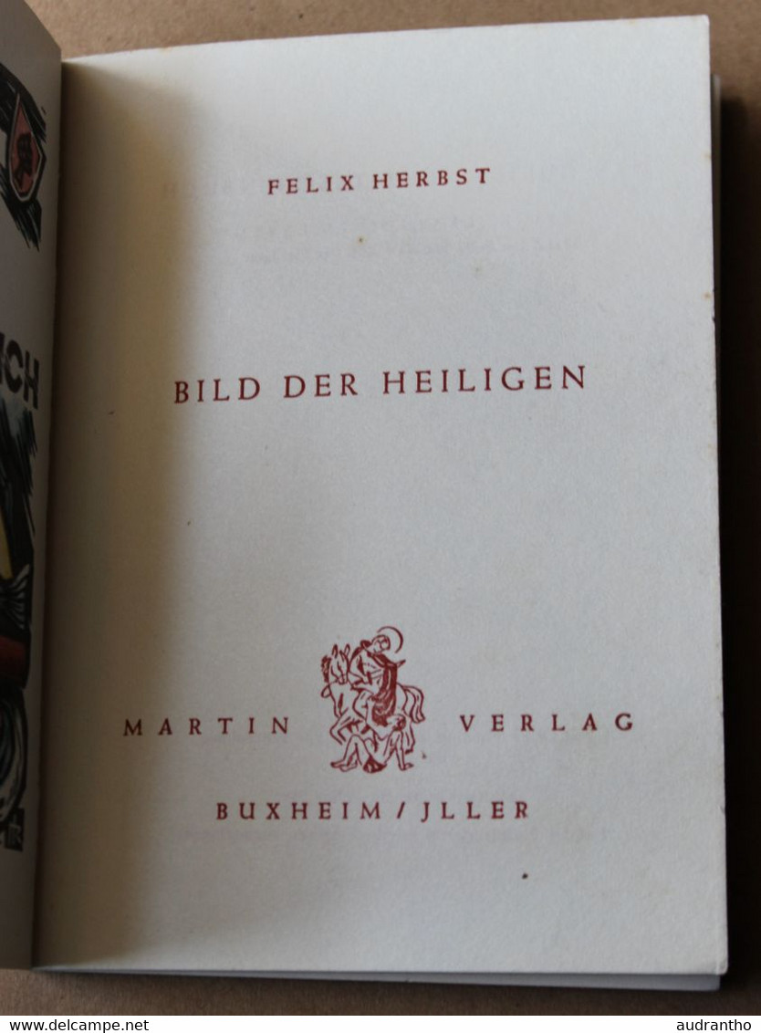 Livre Allemand ST JOSEF ST ULRICH Bild Der Heiligen Felix Herbst Martin Verlag Buxheim/Jller1956 Livret Du Christianisme - Christianism