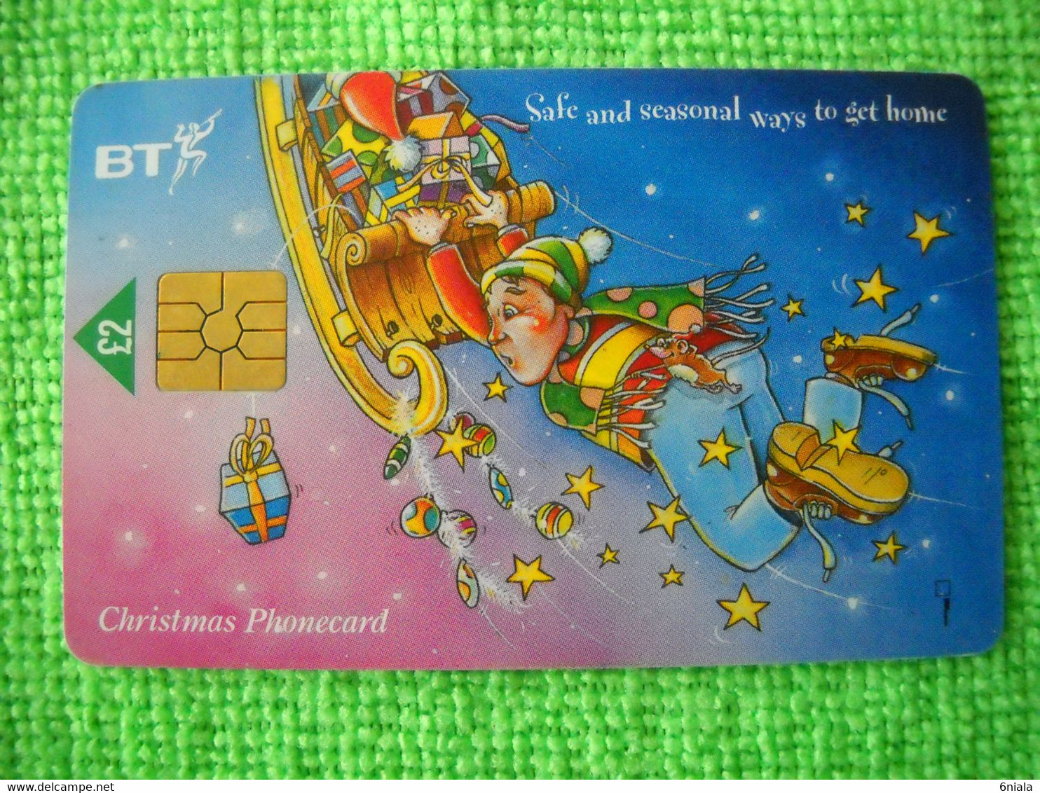 7236 Télécarte Collection Christmas Père Noel Traineau   Cadeaux Fête Royaume Uni ( Recto Verso)  Carte Téléphonique - Natale