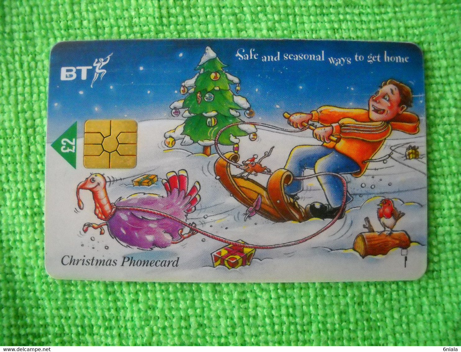 7237 Télécarte Collection Christmas Noel Traineau Dinde   Cadeaux Fête Royaume Uni ( Recto Verso)  Carte Téléphonique - Natale