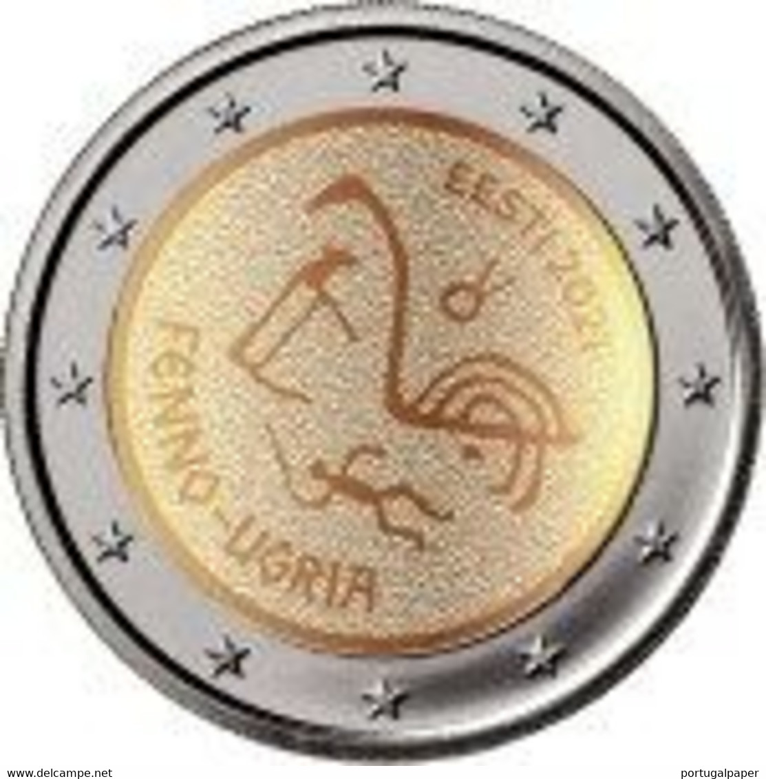 Estônia    2euro Cc -  Pueblos Ugrofineses -  2021 UNC - Estonia