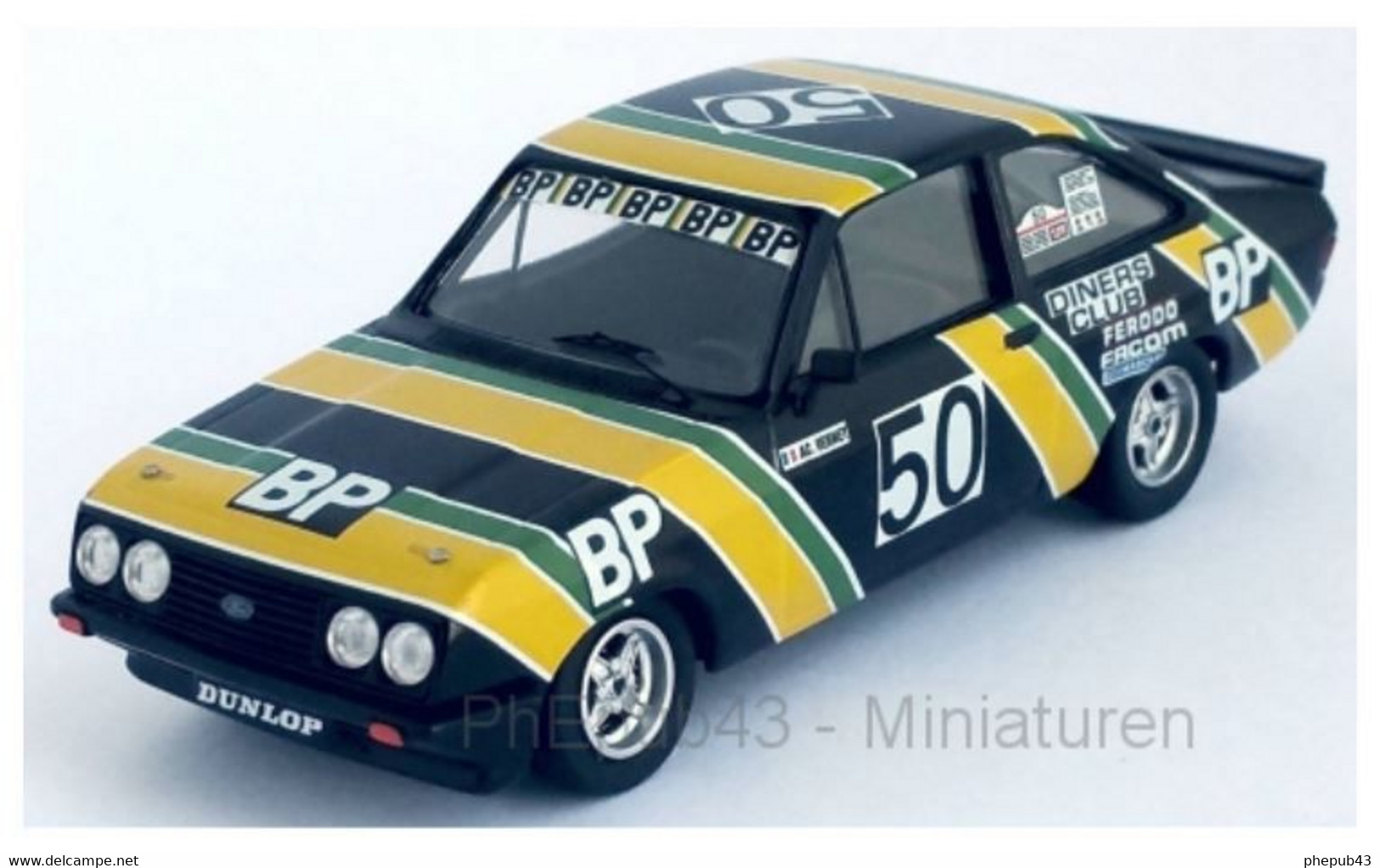 Ford Escort MK II RS 2000 - Verney/Delaunay/Grandet - 24h Spa 1979 #50 - Troféu - Trofeu