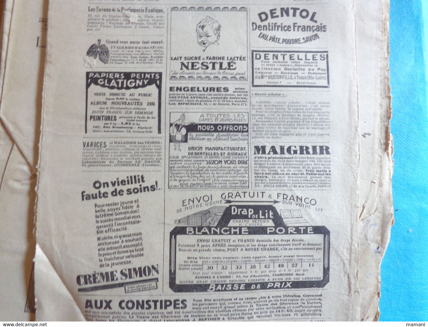 Lot De  Revues Veillees Des  Chaumieres 1930 - Other & Unclassified