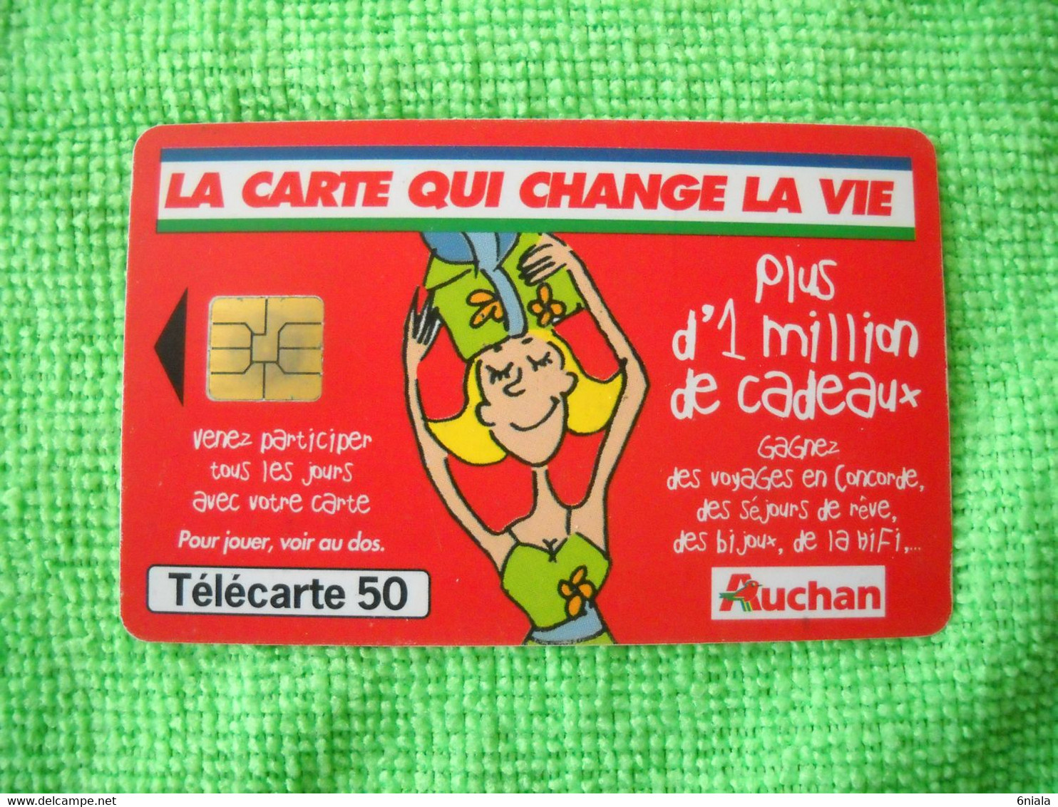 7242 Télécarte Collection AUCHAN La Carte Qui Change La Vie    50 U ( Recto Verso)  Carte Téléphonique - Sonstige & Ohne Zuordnung