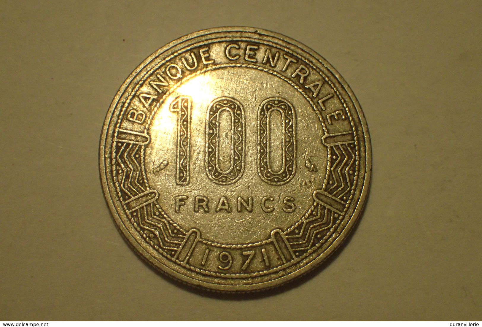 Monnaie, République Centrafricaine, 100 Francs, 1971, FDC, Nickel - Zentralafrik. Republik