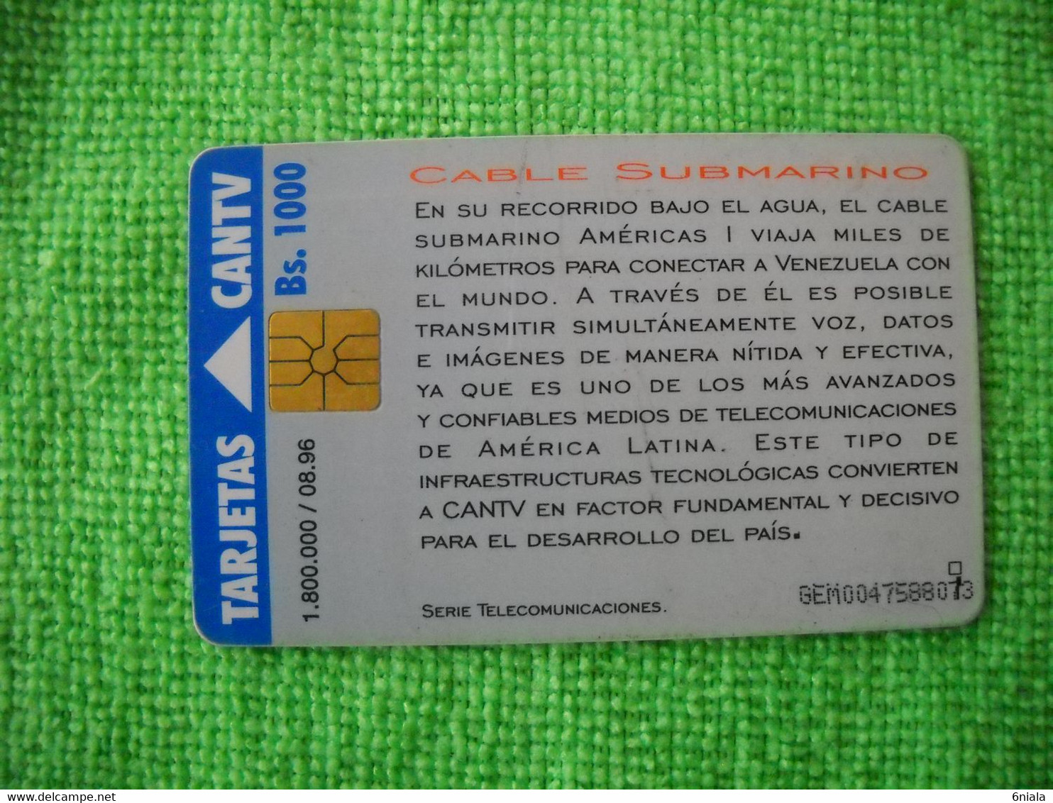 7258 Télécarte Collection BATEAU POSE CABLE SOUS MARIN     ( Recto Verso)  Carte Téléphonique - Schiffe