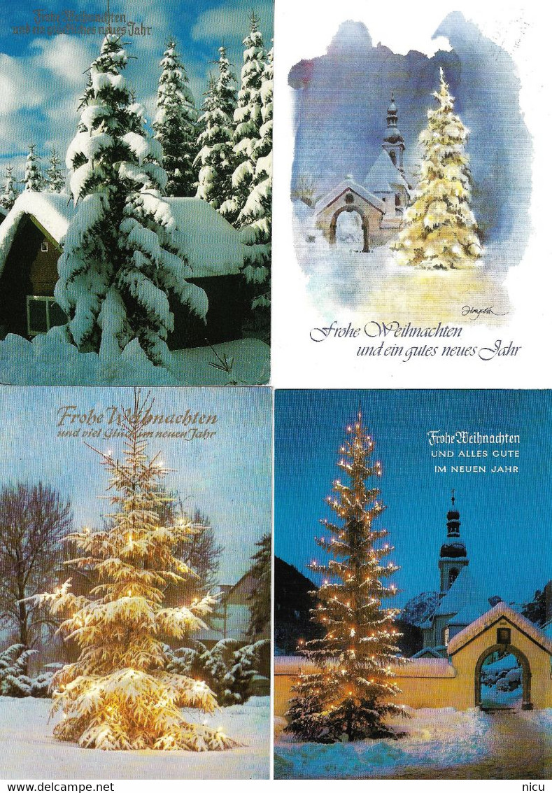 CHRISTMAS - 10 USED POSTCARDS - Roumanie