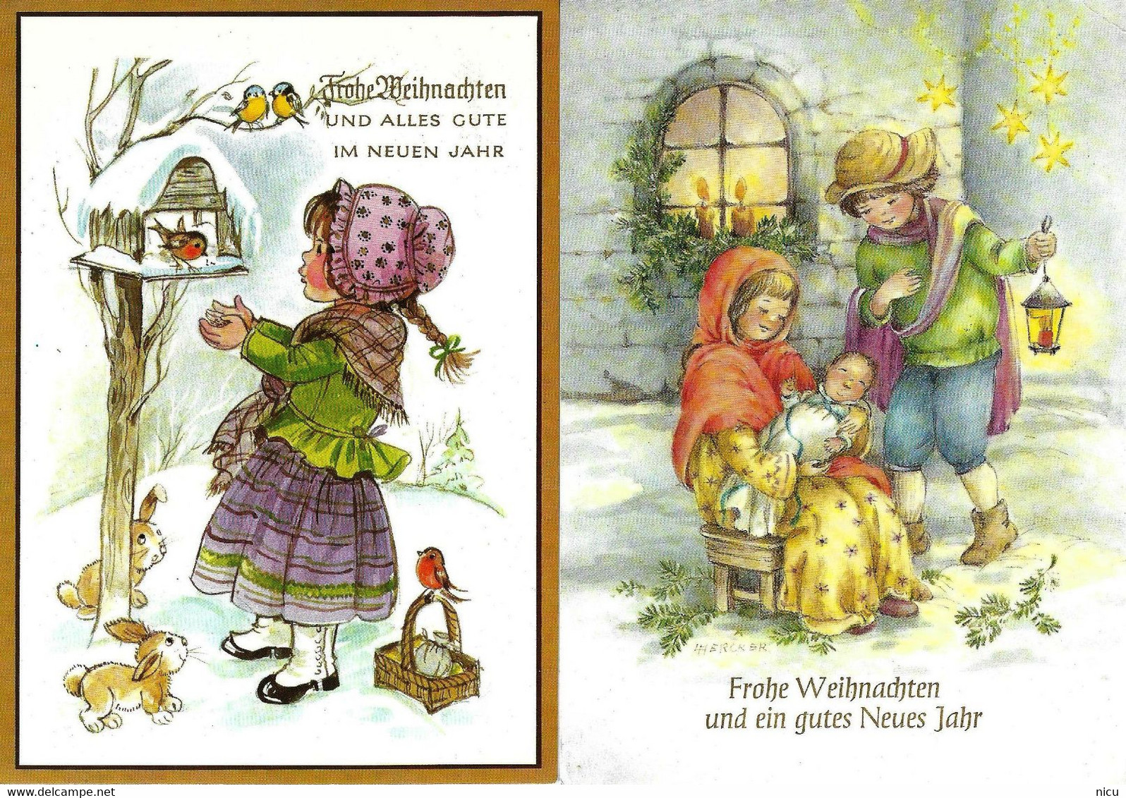 CHRISTMAS - 10 USED POSTCARDS - Romania