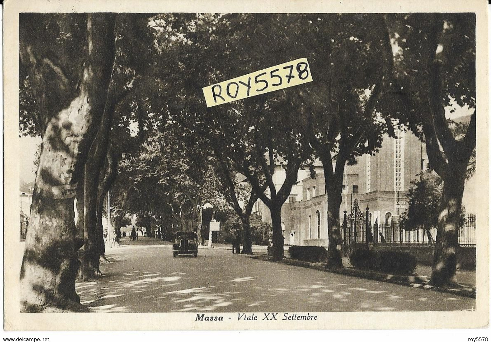 Toscana-massa Viale Xx Settembre Veduta Viale Primi Anni 40 (v.retro) - Massa