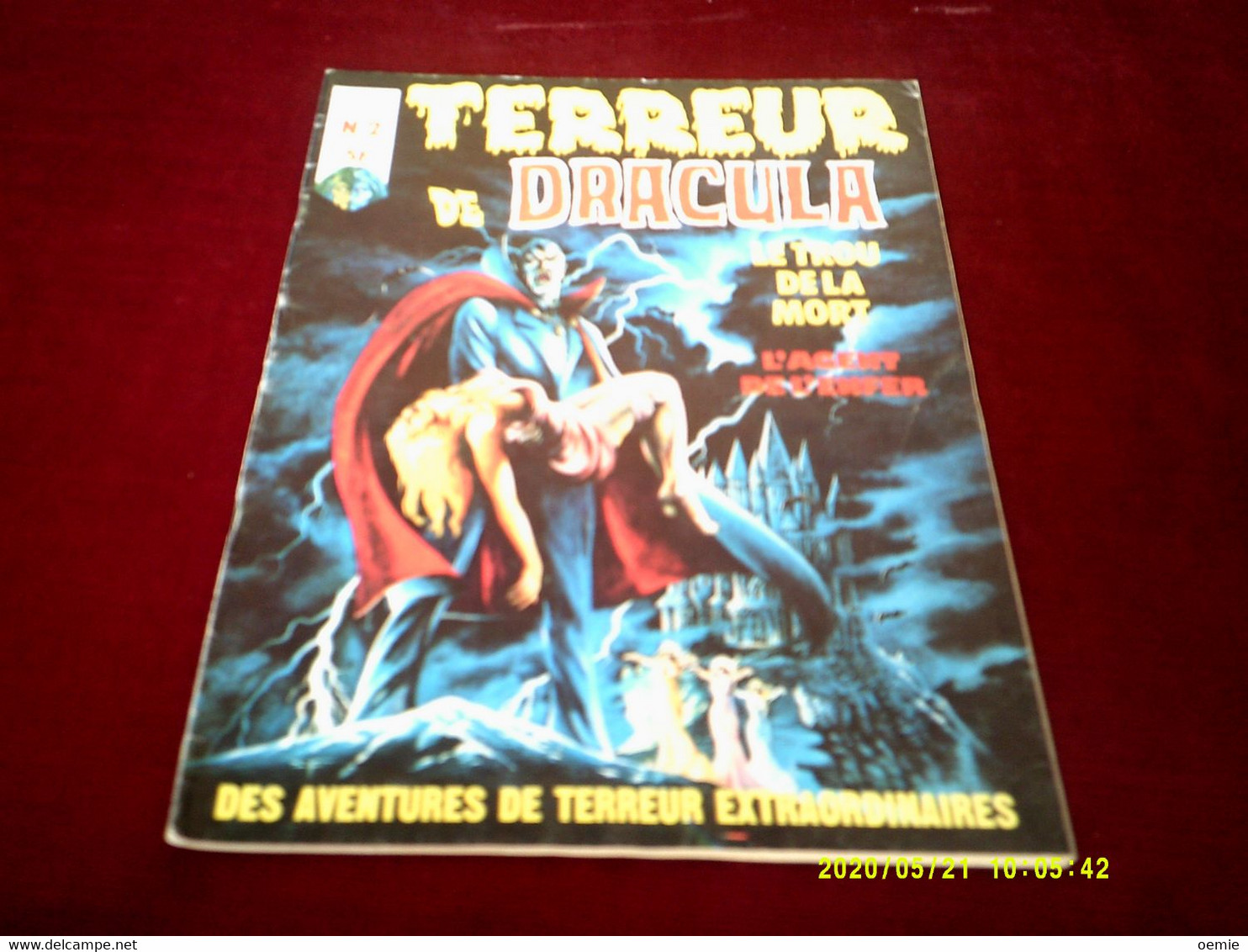 TERREUR DE DRACULA   N° 2  / LE TROU DE LA MORT  / L'ARGENT DE L'ENFER - Dracula
