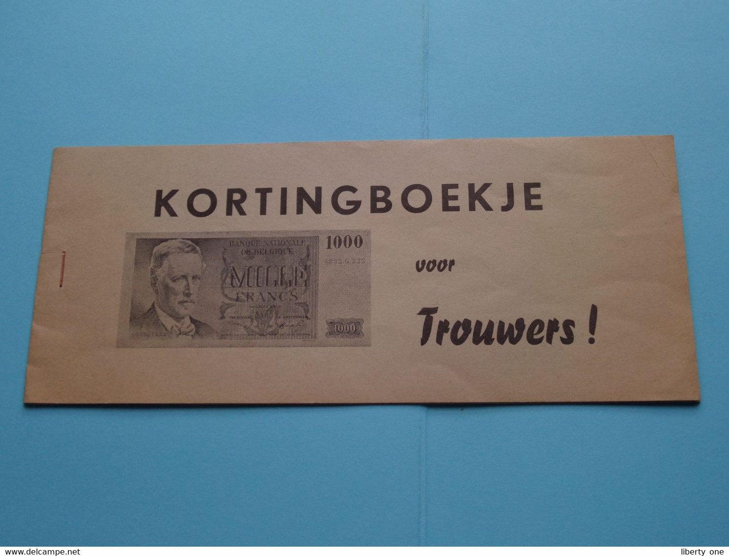 KORTINGBOEKJE Voor TROUWERS >>> ANTWERPEN O.a. Big-Ben / Klein-Cite / Iriana / Dehing / De Vries / Van Ghelder ! - Advertising