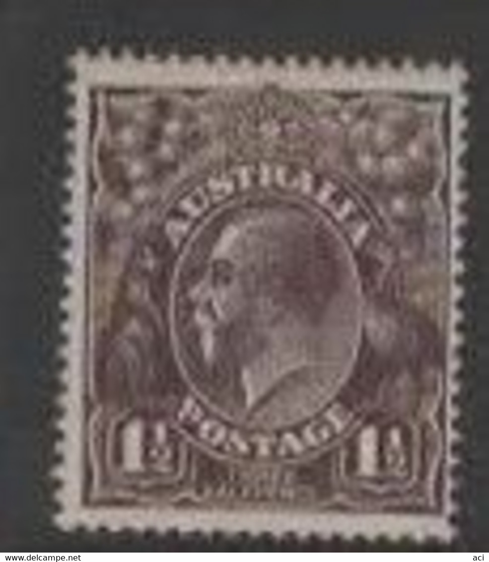 Australia SG 58  1918  King George V Heads, 1.5 Black-brown ,Mint Never Hinged, - Ungebraucht