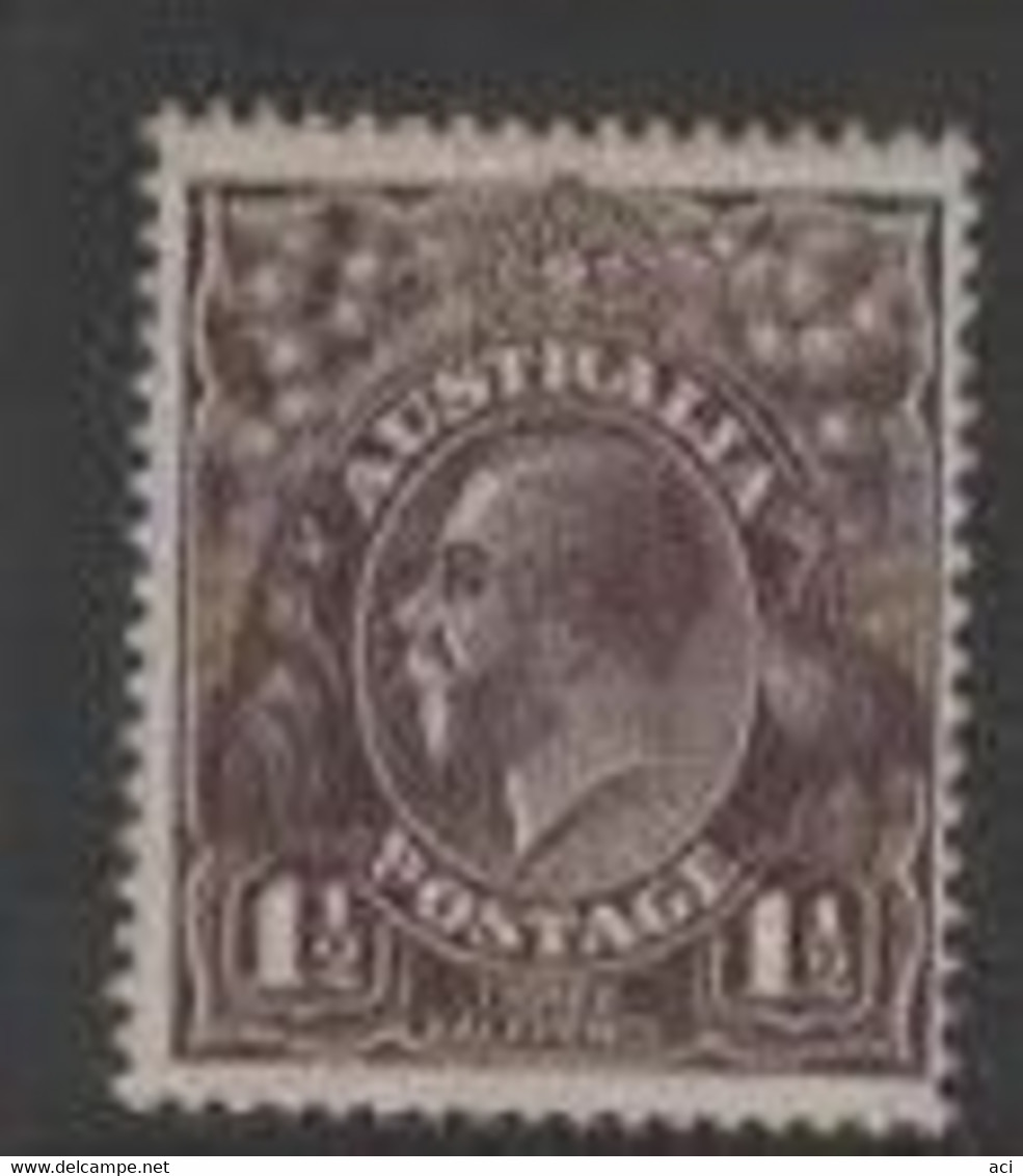 Australia SG 58  1918  King George V Heads, 1.5 Black-brown ,Mint Never Hinged, - Neufs